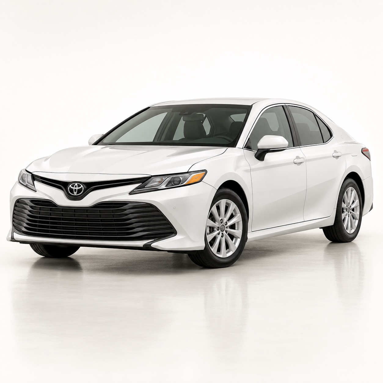 White sedan for a private airport transfer